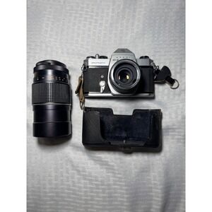 Asahi Pentax Spotmatic 35mm SLR Camera Asanuma 200mm f3.5 Lens Cosmos 2X Kit